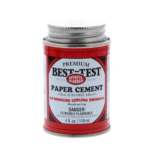 Best-Test Paper Cement, 4 oz.